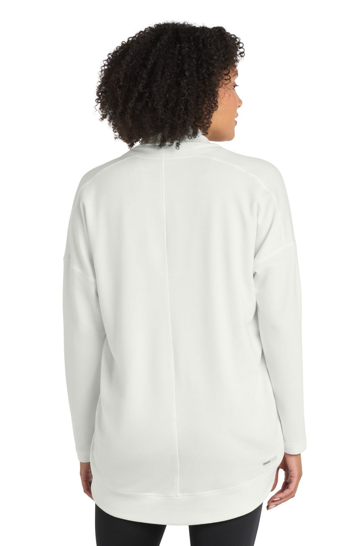 Ivory Snow OGIO Women's Luuma Cocoon Fleece. LOG811 plain