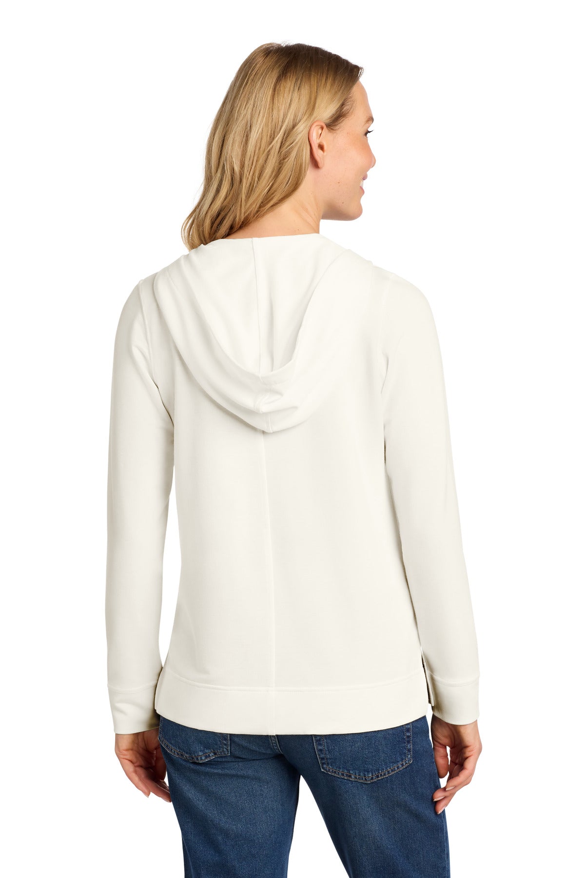 IvoryChiff Port Authority Women's Microterry Pullover Hoodie LK826 plain
