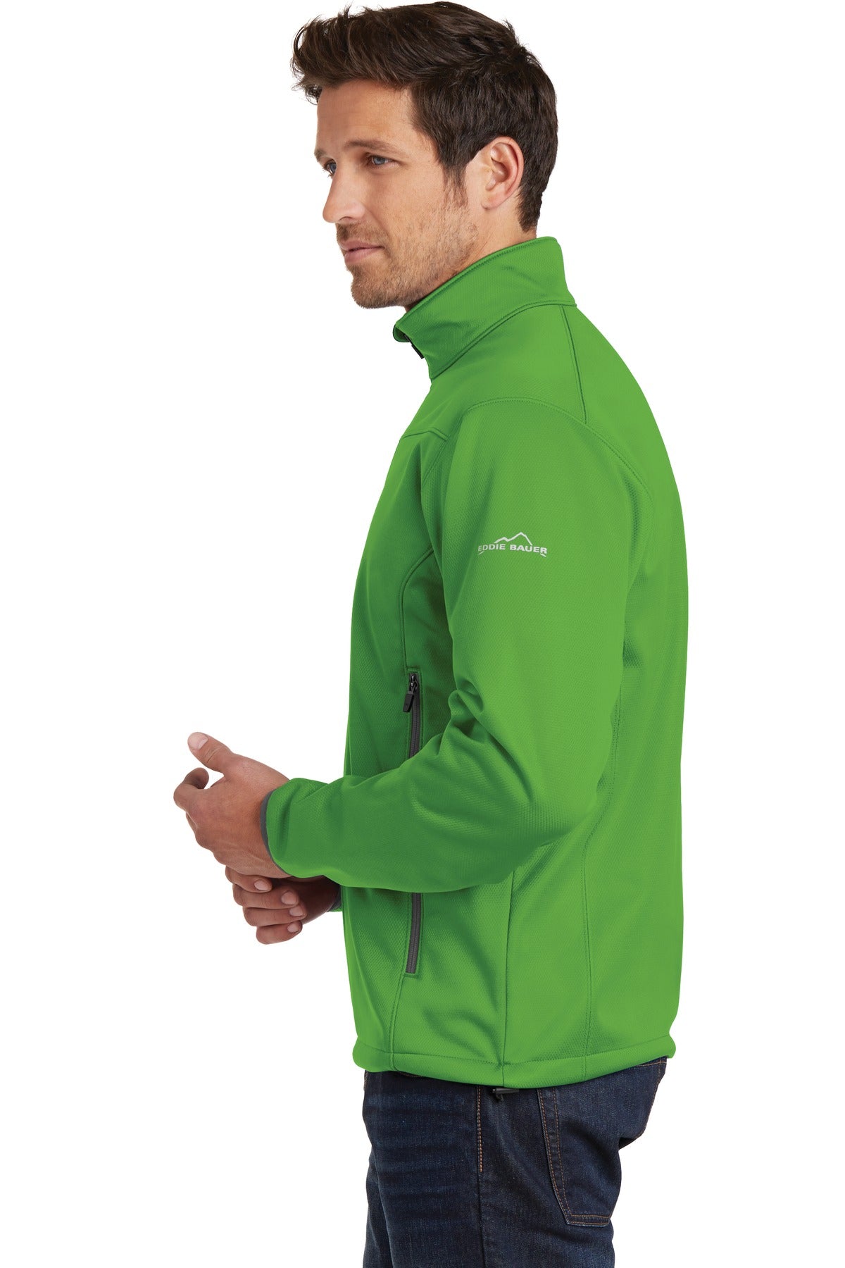 Ivy Green Eddie Bauer Weather-Resist Soft Shell Jacket. EB538 plain