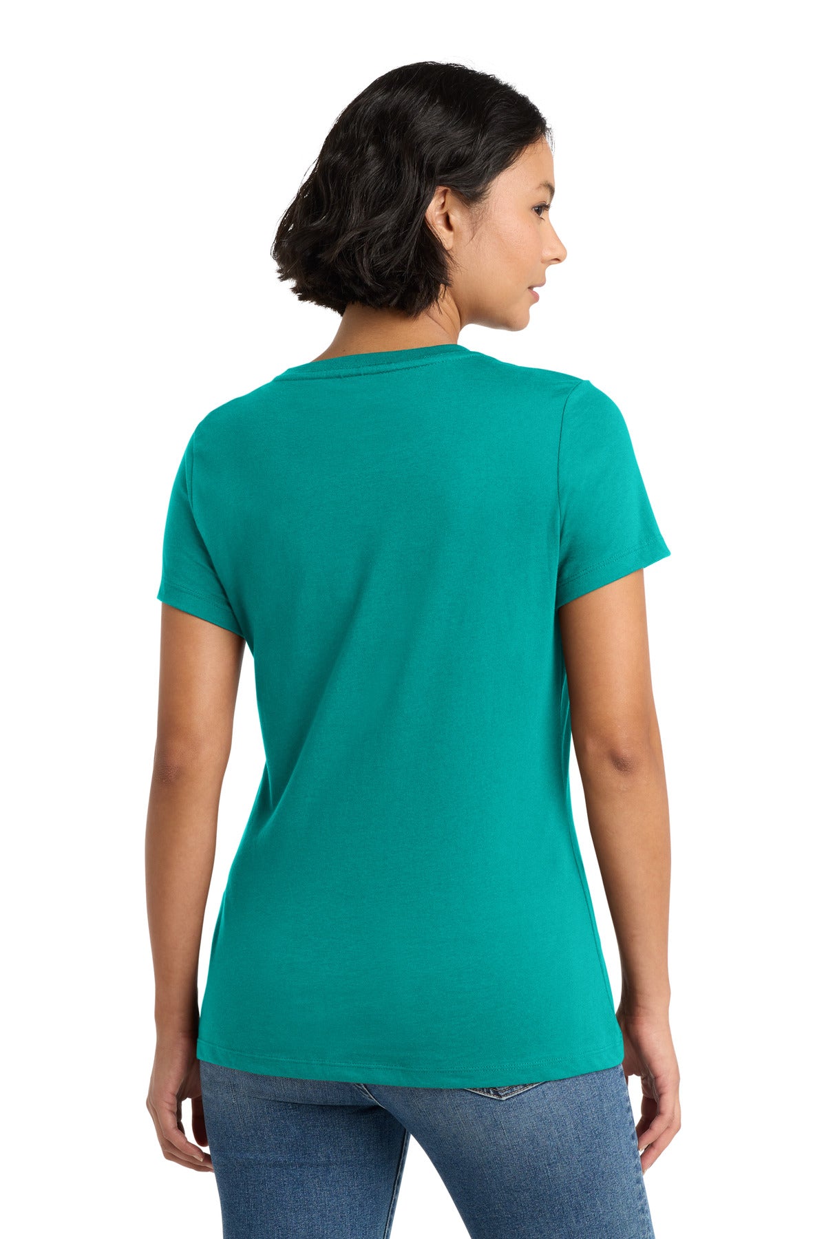 Jade District Women's Perfect Weight Tee. DM104L plain