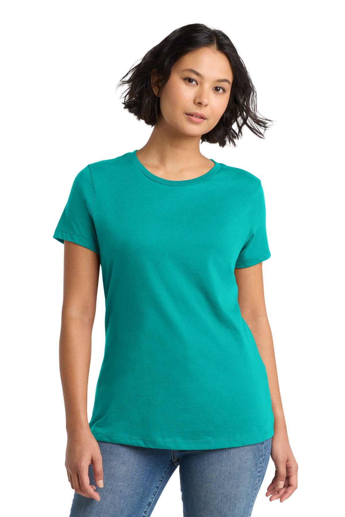 Jade District Women's Perfect Weight Tee. DM104L plain