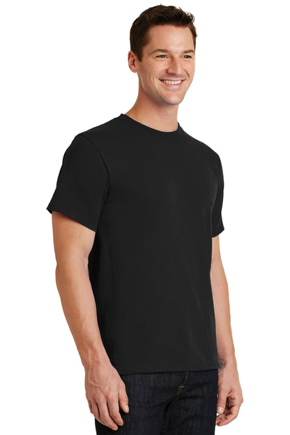 Jet Black Port & Co Essential Tee. PC61 plain