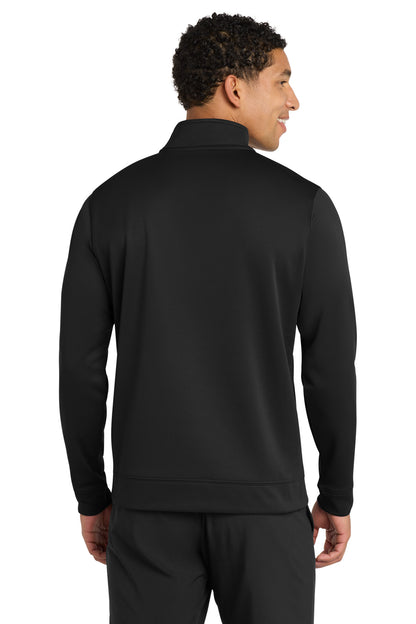 Jet Black Port & Co Performance Fleece 1/4-Zip Pullover Sweatshirt. PC590Q plain