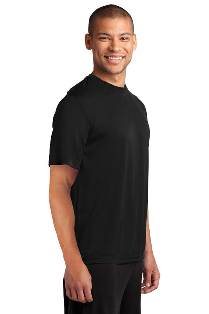 Jet Black Port & Co Performance Tee. PC380 plain