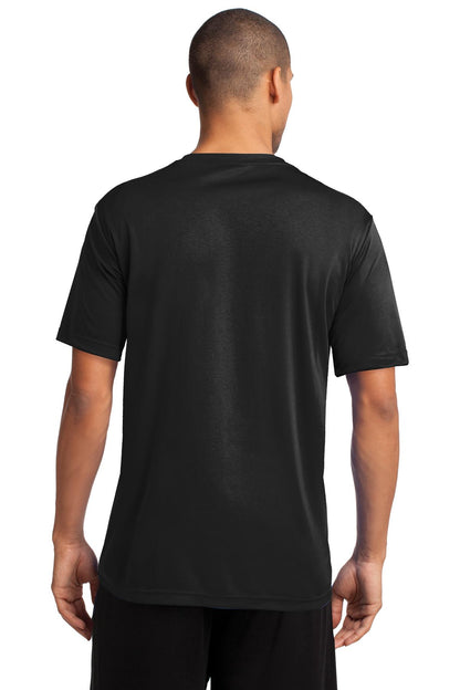 Jet Black Port & Co Performance Tee. PC380 plain
