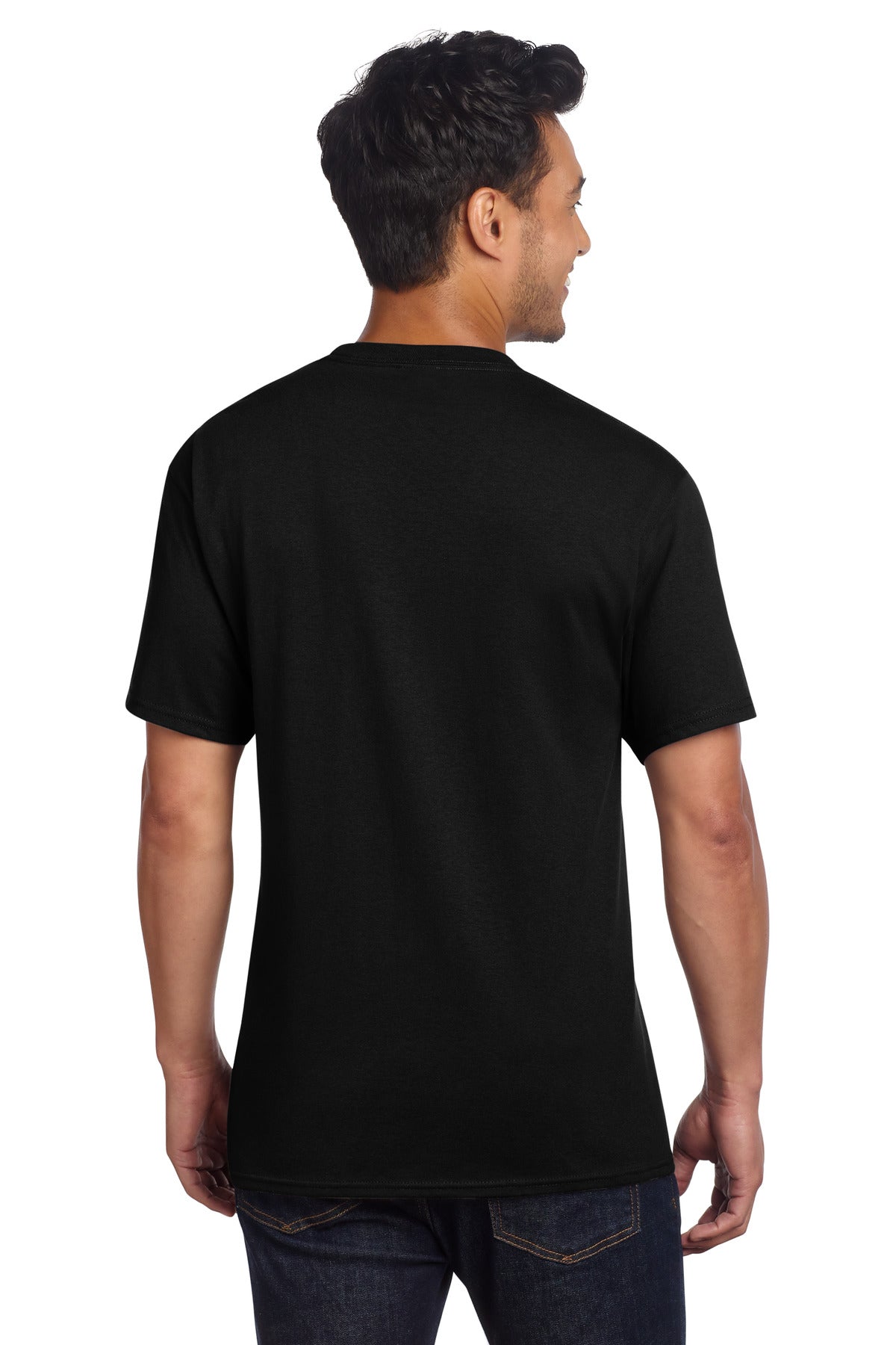JetBlack Port & Co Core Cotton DTG Tee PC54DTG plain