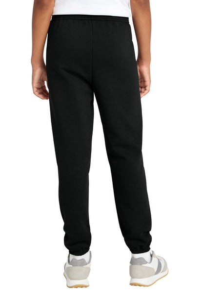 JetBlack Port & Co Youth Core Fleece Sweatpant PC78YP plain