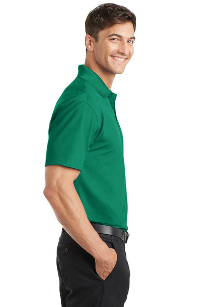 Jewel Green Port Authority Dry Zone Grid Polo. K572 plain