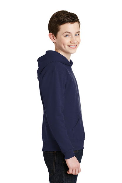 JNavy Jerzees - Youth NuBlend Pullover Hooded Sweatshirt. 996Y plain
