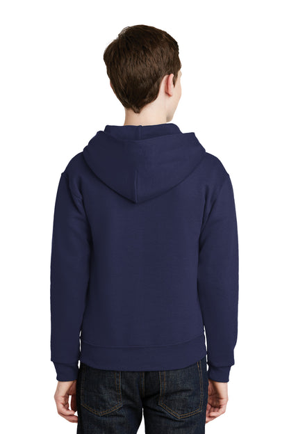 JNavy Jerzees - Youth NuBlend Pullover Hooded Sweatshirt. 996Y plain