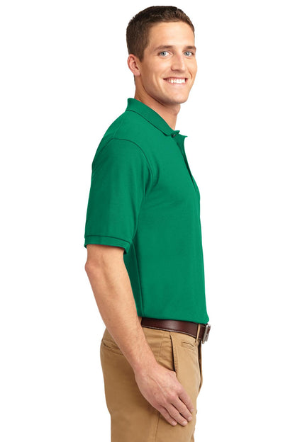 Kelly Green Port Authority Extended Size Silk Touch Polo K500ES plain