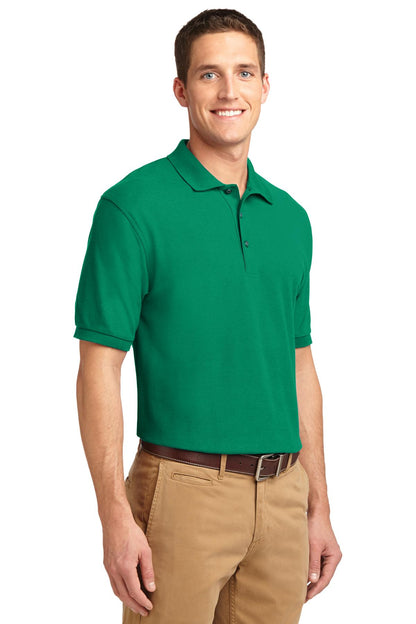 Kelly Green Port Authority Extended Size Silk Touch Polo K500ES plain