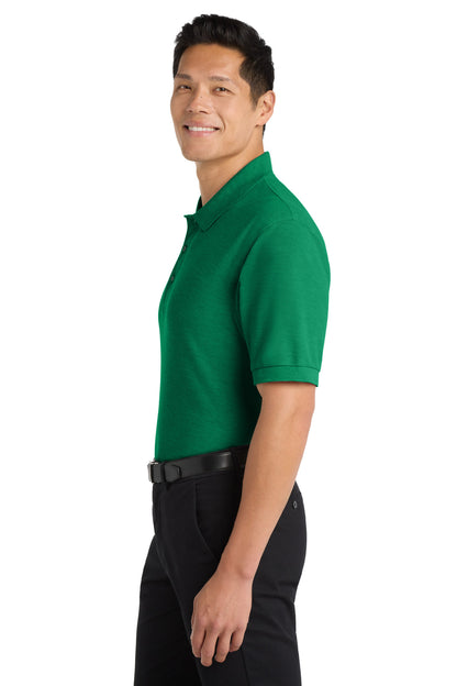Kelly Green Port Authority Extended Size Silk Touch Polo K500ES plain