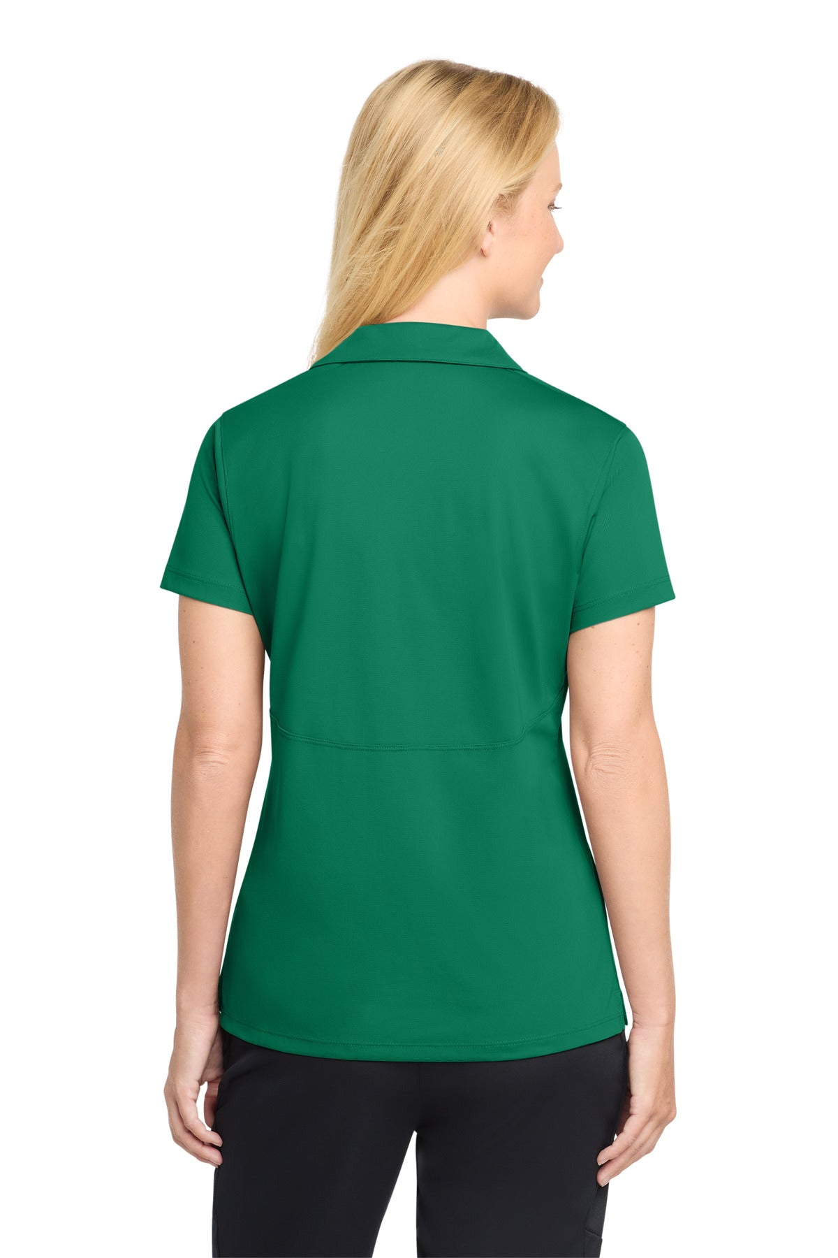 Kelly Green Sport-Tek Women's Micropique Sport-Wick Polo. LST650 plain