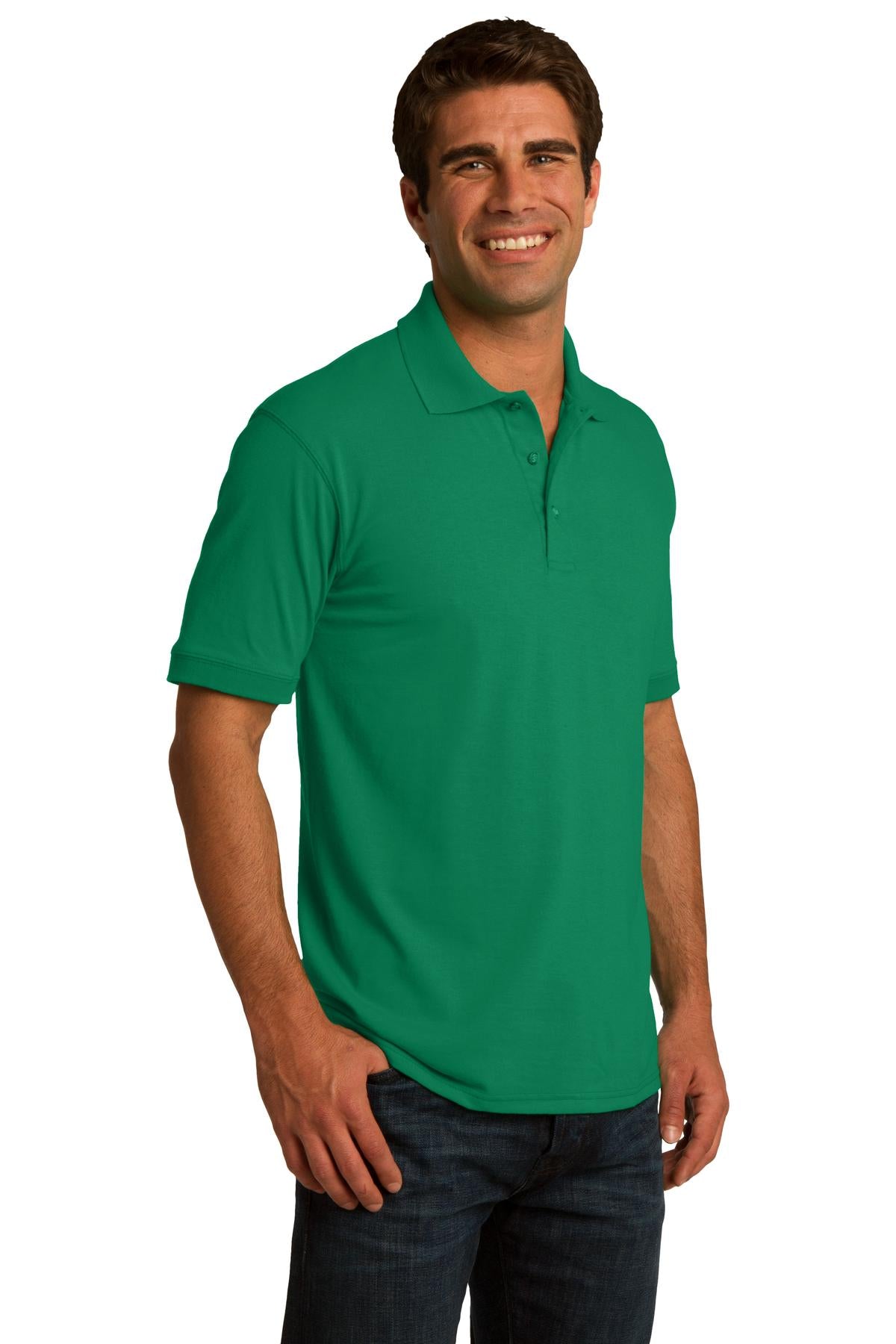 Kelly Port & Co Core Blend Jersey Knit Polo. KP55 plain