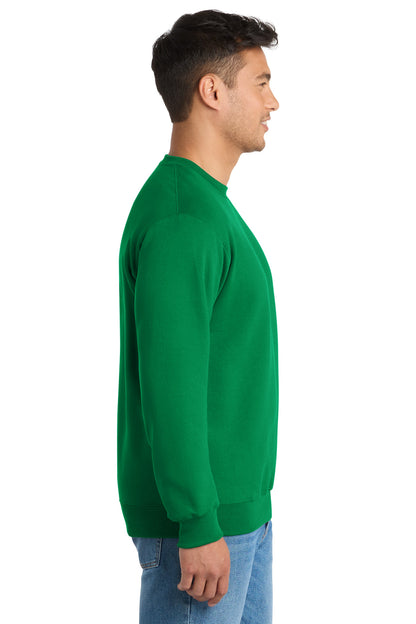 KELLY Port & Co Essential Fleece Crewneck Sweatshirt. PC90 plain