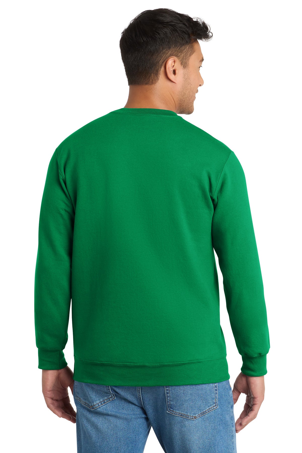 KELLY Port & Co Essential Fleece Crewneck Sweatshirt. PC90 plain