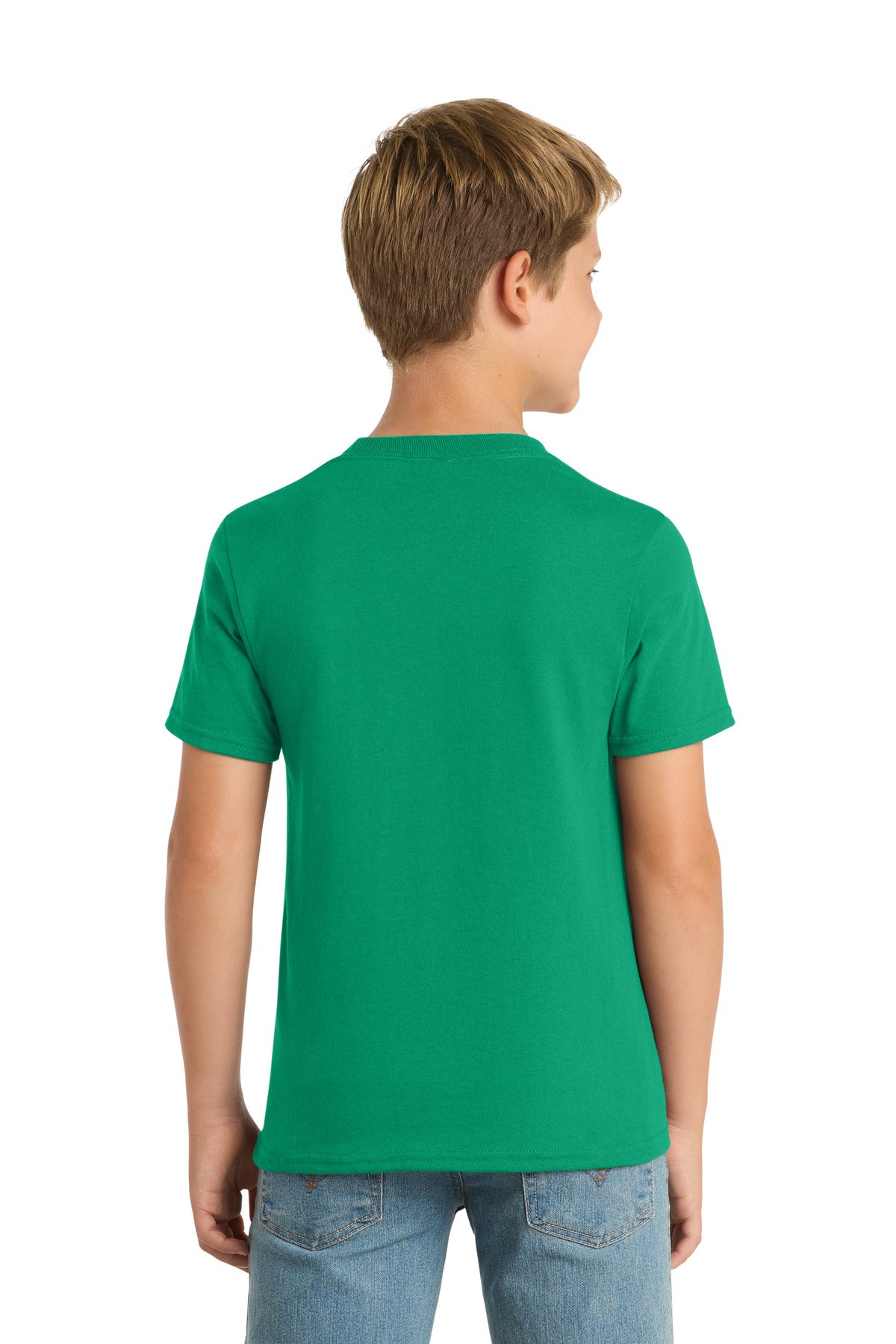 Kelly Port & Co Youth Core Blend Tee. PC55Y plain