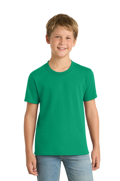 Kelly Port & Co Youth Core Blend Tee. PC55Y plain