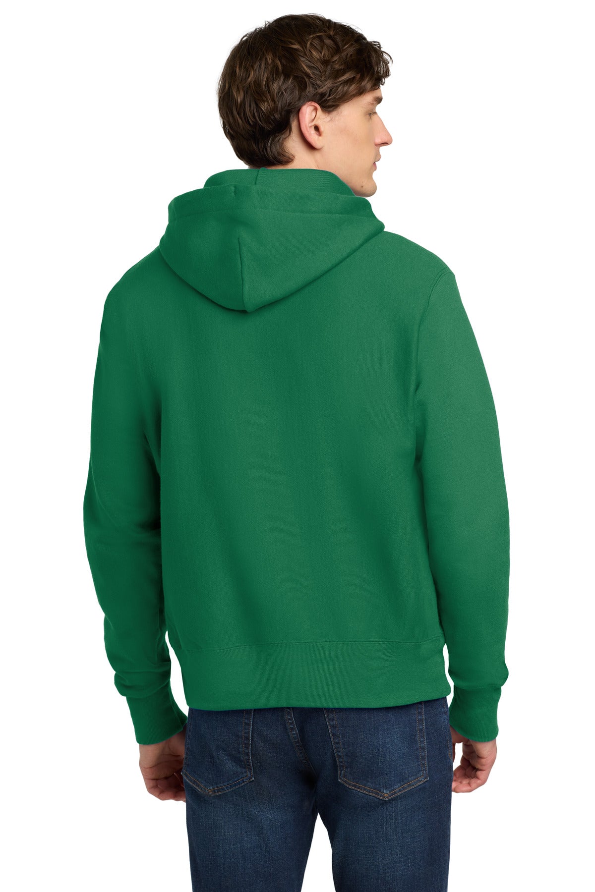 KellyGreen Champion Reverse Weave Hooded Sweatshirt S101