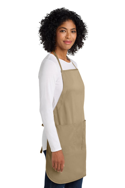 Khaki Port Authority Full-Length Apron. A520 plain