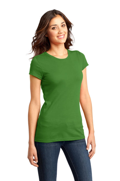 Kiwi Green District Women's Fitted Very Important Tee . DT6001 plain