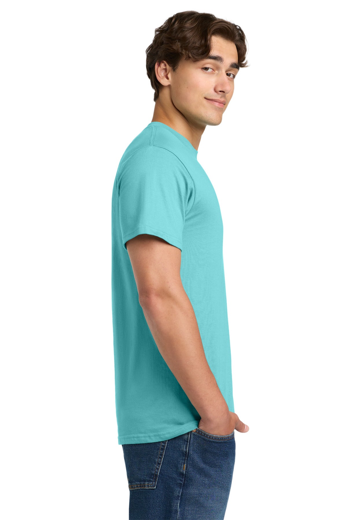 Lagoon Blue Gildan Hammer T-Shirt. H000 plain