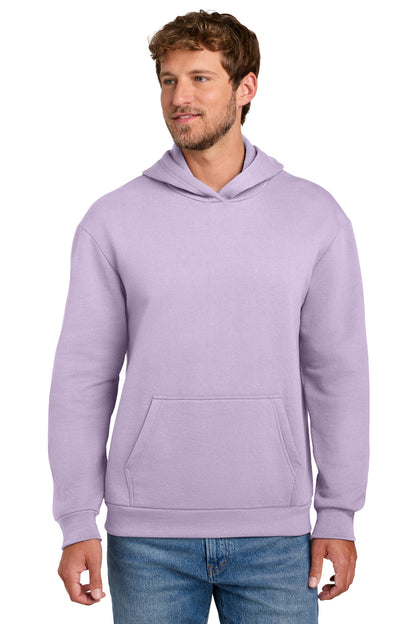 Lavender Port & Co Easy Fleece Pullover Hooded Sweatshirt PC68H