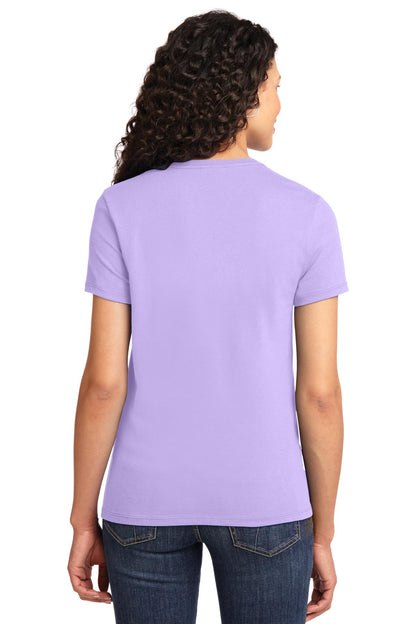 Lavender Port & Co Women's Essential Tee. LPC61 plain