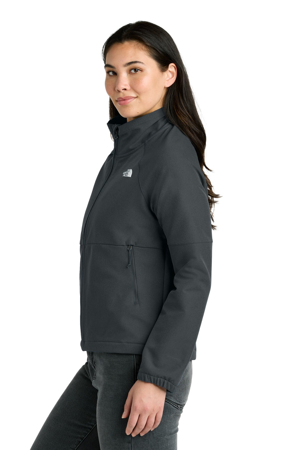 Left View of AsphGyDkH The North Face Women's Barr Lake Soft Shell Jacket NF0A8C5C plain