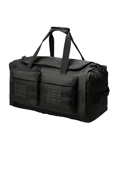 Left View of Black CornerStone Tactical Duffel CSB815 plain