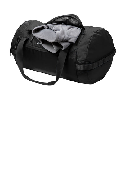 Left View of Black Eddie Bauer Tour Duffel EB905 plain