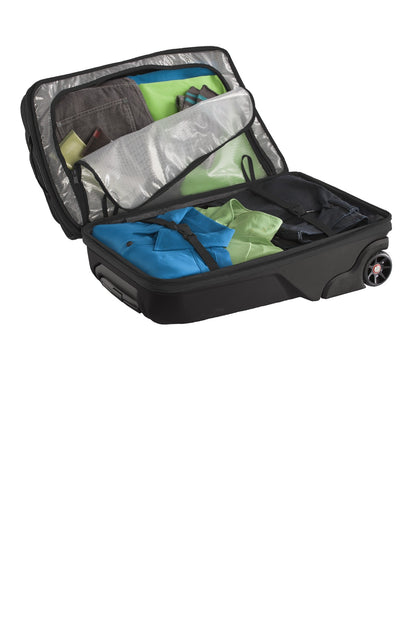 Left View of Black OGIO Nomad 22 Travel Bag. 413018 plain