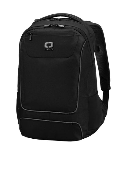 Left View of Black OGIO Range Pack. 91007 plain