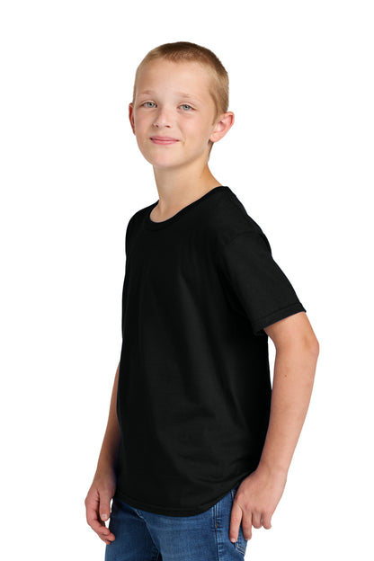 Left View of BlackInk Jerzees Classics Youth Cotton T-Shirt 363Y plain