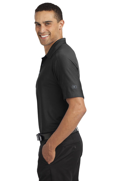 Left View of Blacktop OGIO Linear Polo. OG1030 plain