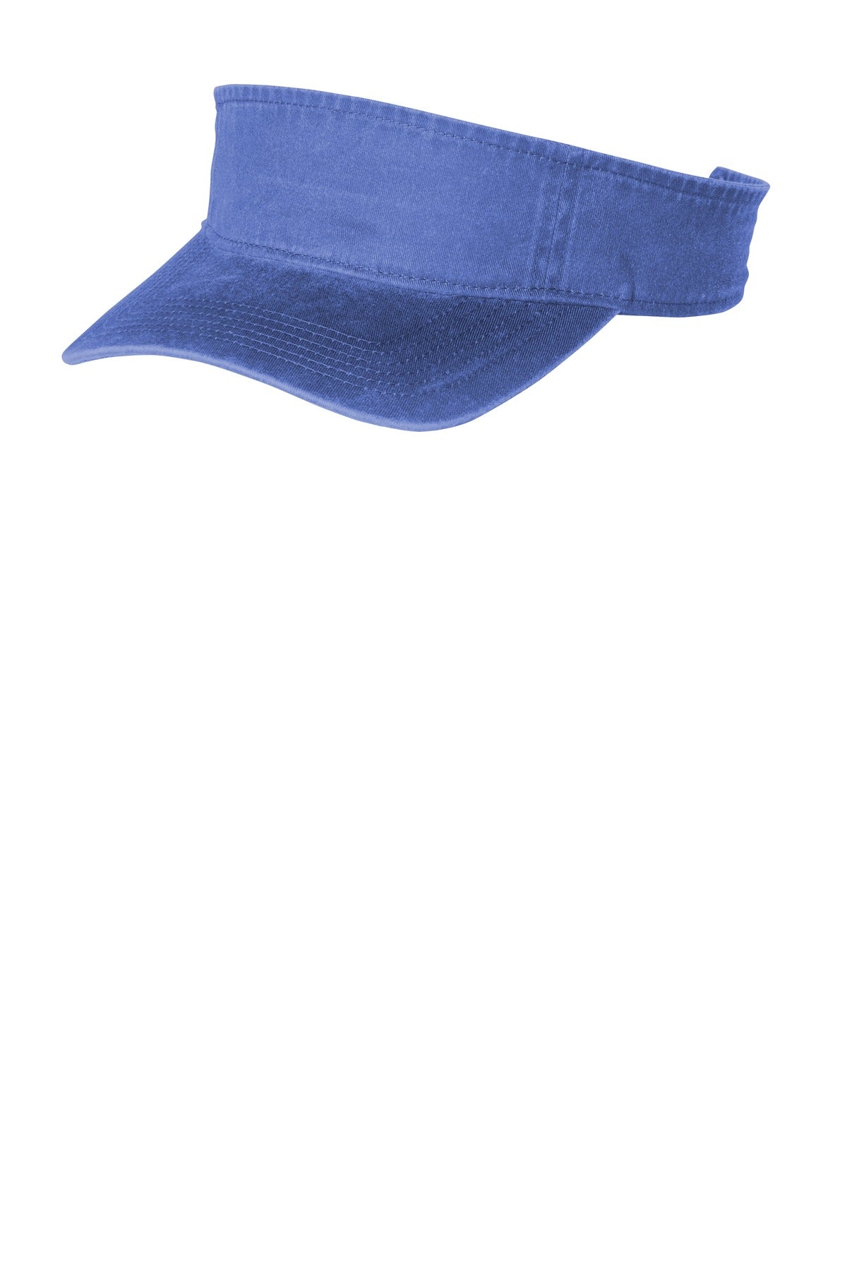 Left View of Blue Moon Port Authority Beach Wash Visor. C944 plain