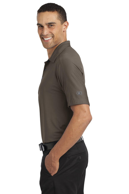 Left View of Cargo Brown OGIO Linear Polo. OG1030 plain