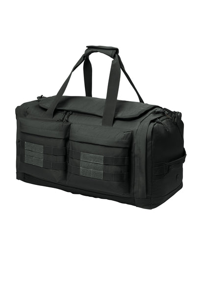Left View of Charcoal CornerStone Tactical Duffel CSB815 plain