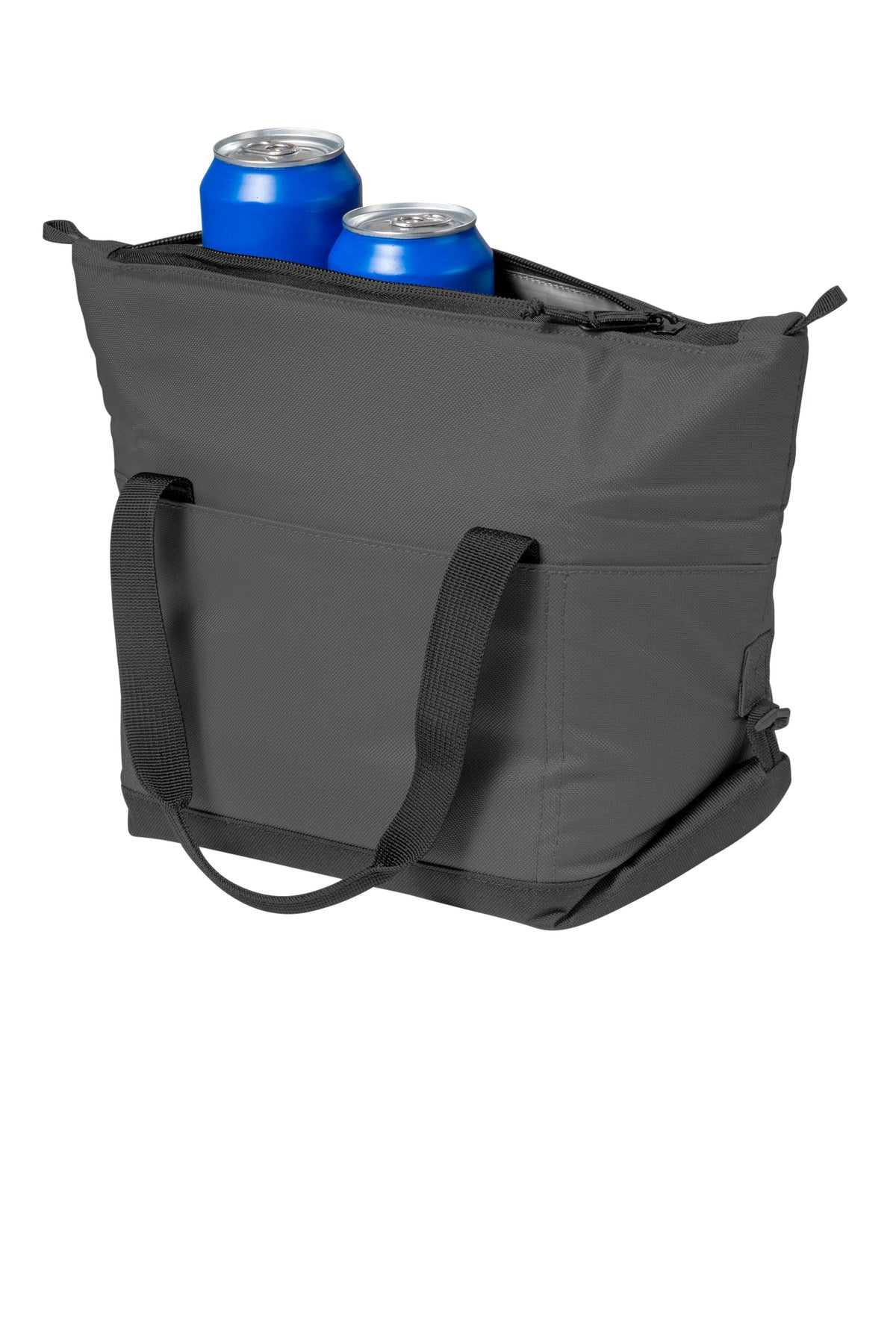 Left View of Char/DChar Port Authority 6-Can Collapsible Cooler BG515 plain