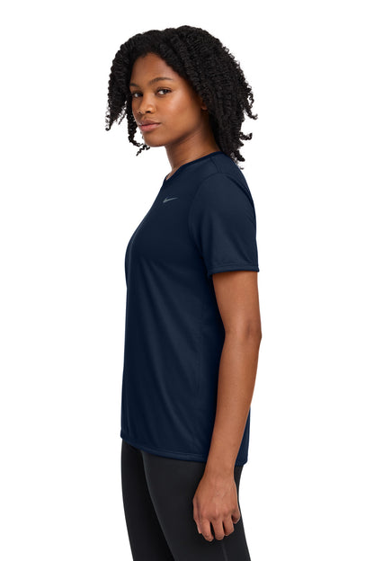 Left View of ColNavy Nike Women's Team rLegend Tee DV7312 plain