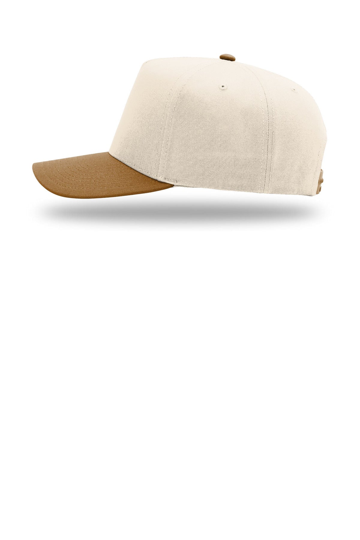 Left View of Cr/Cr/Crml Richardson Full Fabric 5-Panel Champ 323FPC plain