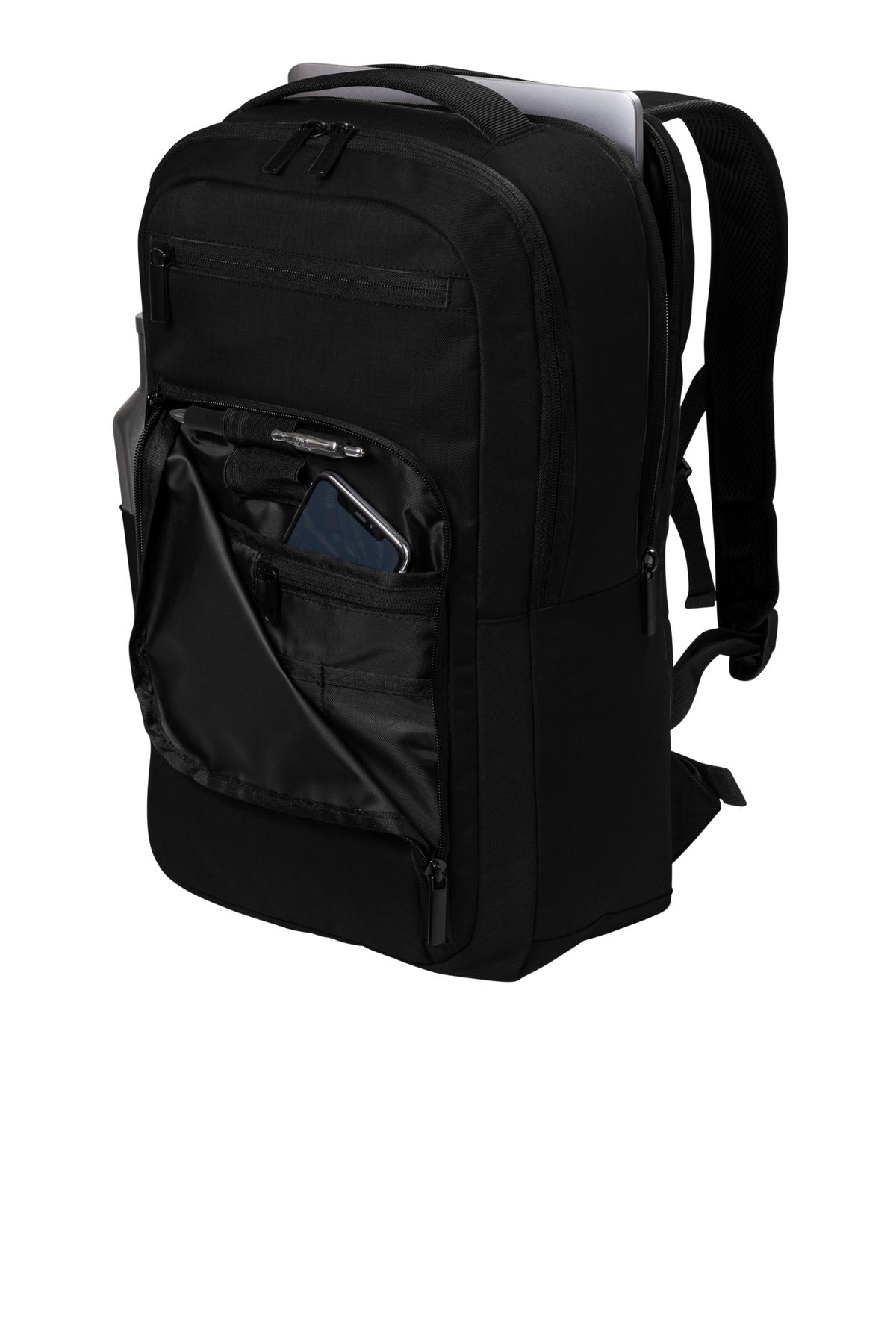 Left View of DeepBlack Port Authority Impact Tech Backpack BG225 plain