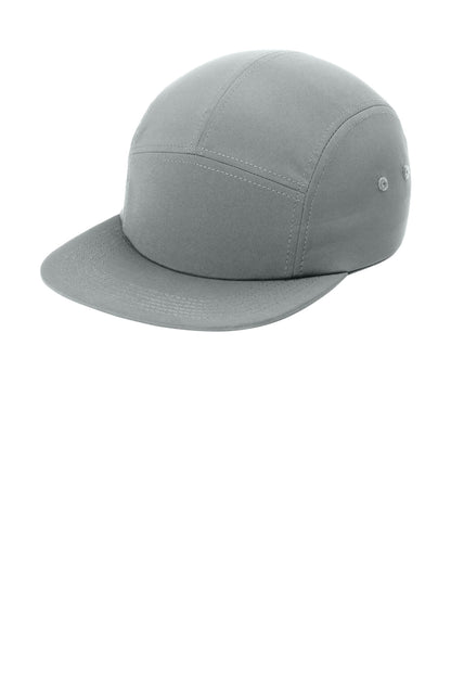 Left View of DeepSmoke Port Authority Poly Camper Cap C982 plain