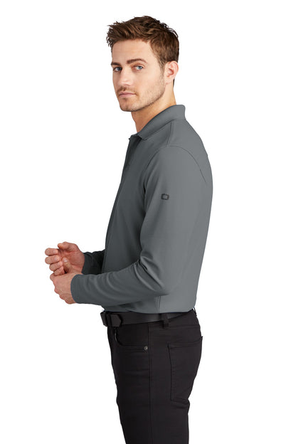 Left View of Diesel Grey OGIO Caliber2.0 Long Sleeve OG105 plain