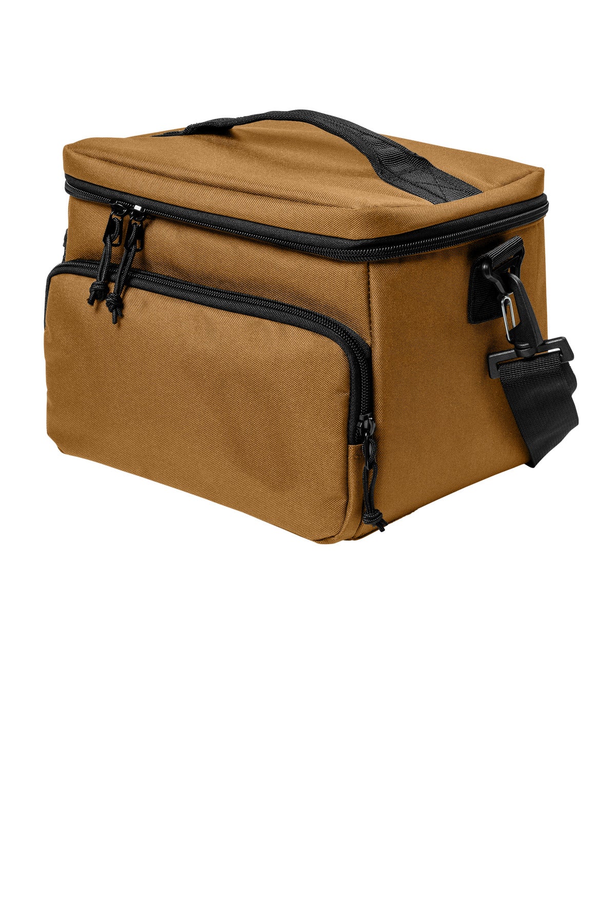 Left View of DuckBrown CornerStone 18-Can Cooler CSB505 plain