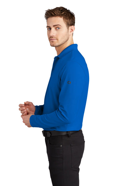 Left View of Electric Blue OGIO Caliber2.0 Long Sleeve OG105 plain