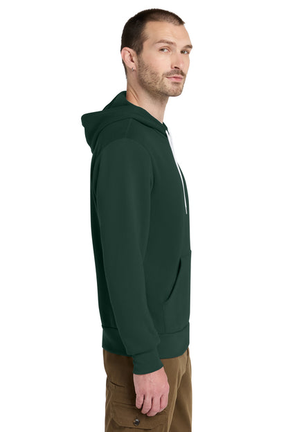 Left View of FOREST BELLA+CANVAS Unisex Sponge Fleece Pullover Hoodie. BC3719 plain