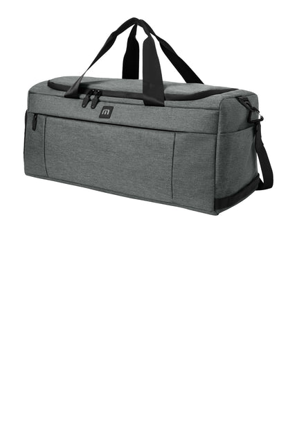 Left View of GphHeather TravisMathew Duration Duffel TMB205 plain