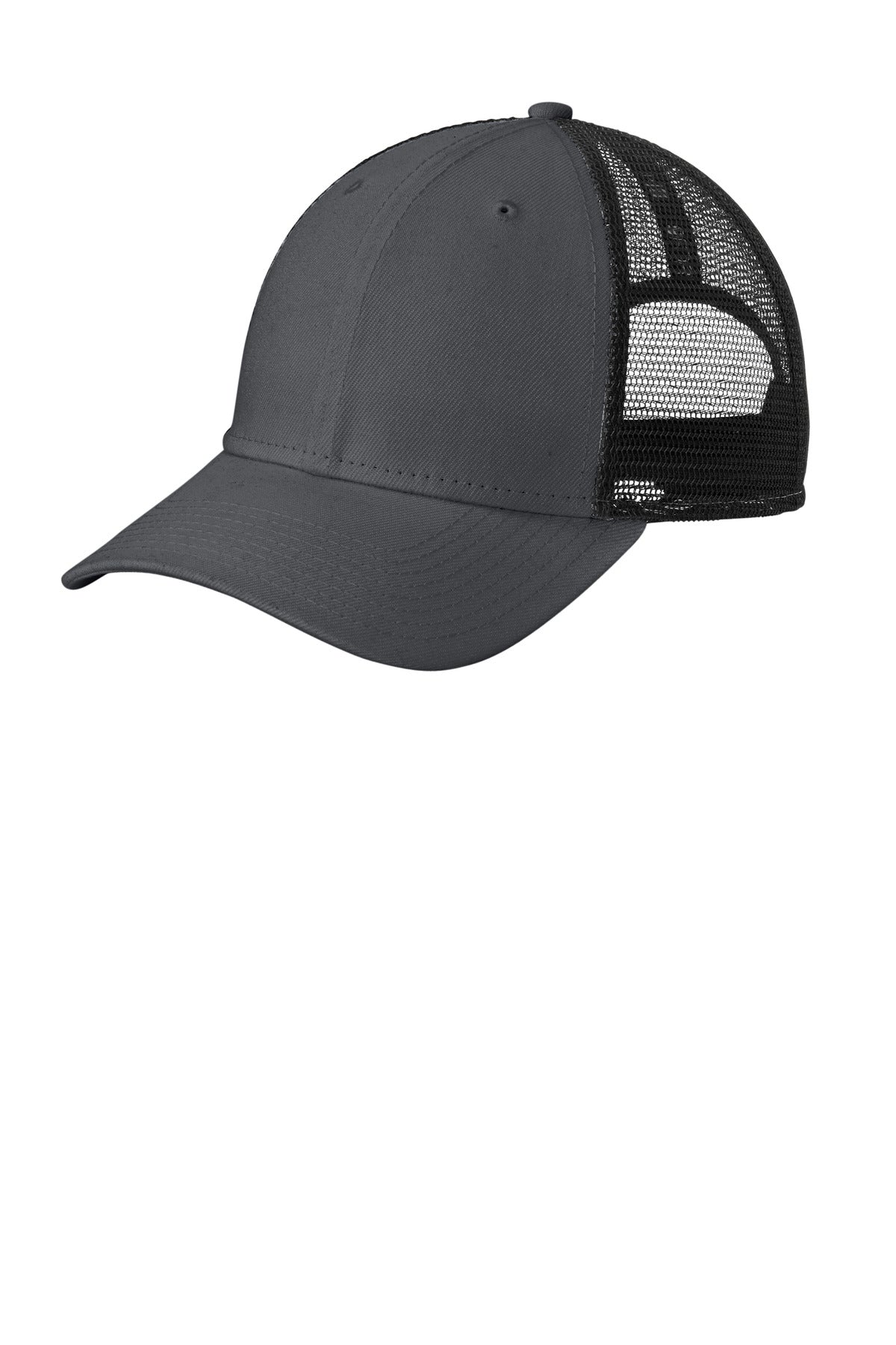 Left View of Graphite New Era Recycled Snapback Cap NE208 plain